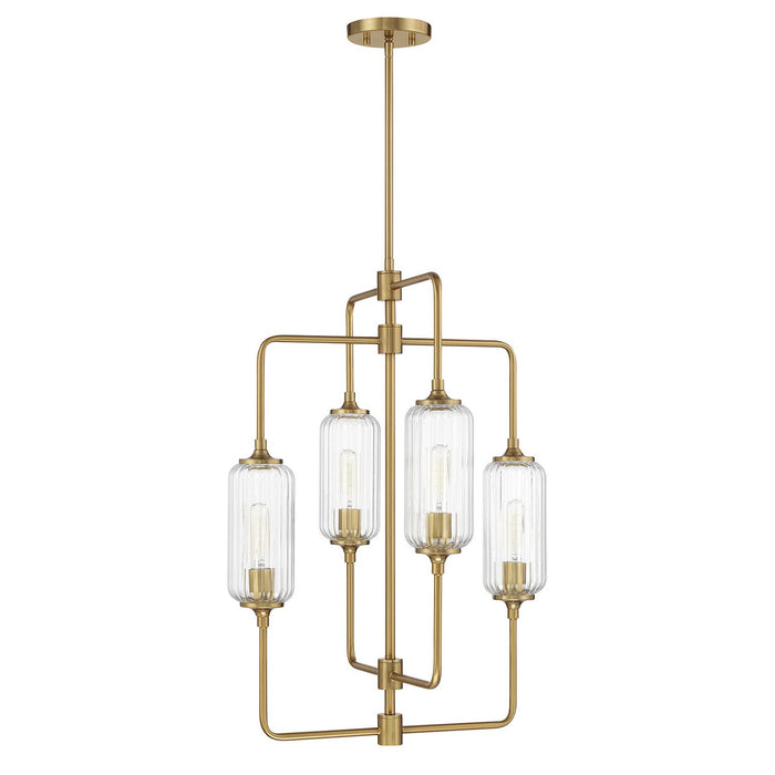 Savoy House - 1-3023-4-322 - Four Light Chandelier - Holton - Warm Brass