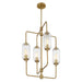 Savoy House - 1-3023-4-322 - Four Light Chandelier - Holton - Warm Brass