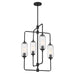 Savoy House - 1-3023-4-89 - Four Light Chandelier - Holton - Matte Black