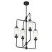 Savoy House - 1-3023-4-89 - Four Light Chandelier - Holton - Matte Black
