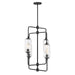 Savoy House - 1-3023-4-89 - Four Light Chandelier - Holton - Matte Black
