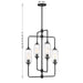 Savoy House - 1-3023-4-89 - Four Light Chandelier - Holton - Matte Black