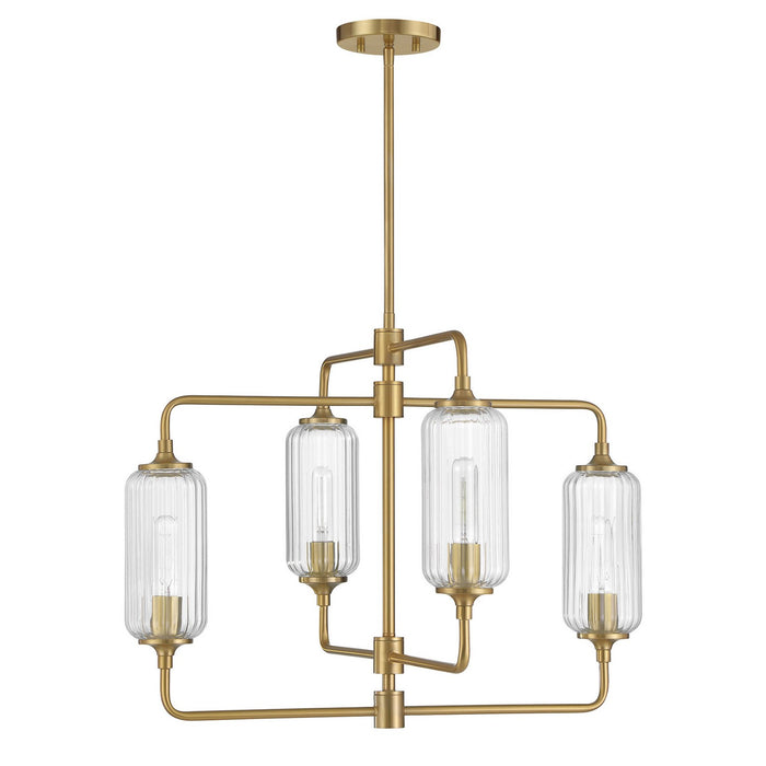 Savoy House - 1-3025-4-322 - Four Light Chandelier - Holton - Warm Brass