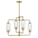Savoy House - 1-3025-4-322 - Four Light Chandelier - Holton - Warm Brass