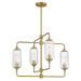 Savoy House - 1-3025-4-322 - Four Light Chandelier - Holton - Warm Brass