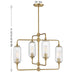Savoy House - 1-3025-4-322 - Four Light Chandelier - Holton - Warm Brass