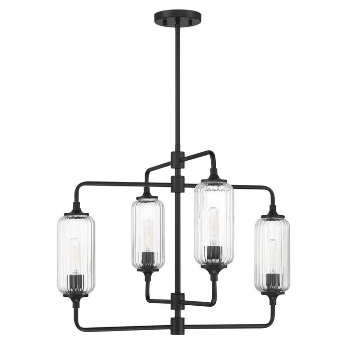 Savoy House - 1-3025-4-89 - Four Light Chandelier - Holton - Matte Black
