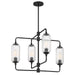 Savoy House - 1-3025-4-89 - Four Light Chandelier - Holton - Matte Black