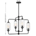 Savoy House - 1-3025-4-89 - Four Light Chandelier - Holton - Matte Black
