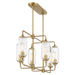 Savoy House - 1-3026-6-322 - Six Light Linear Chandelier - Holton - Warm Brass