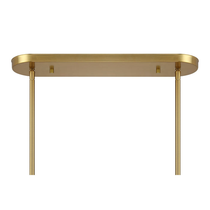 Savoy House - 1-3026-6-322 - Six Light Linear Chandelier - Holton - Warm Brass