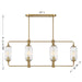 Savoy House - 1-3026-6-322 - Six Light Linear Chandelier - Holton - Warm Brass
