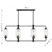 Savoy House - 1-3026-6-89 - Six Light Linear Chandelier - Holton - Matte Black