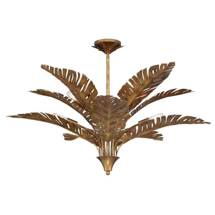 Savoy House - 1-3066-10-274 - Ten Light Chandelier - Palmera - Gold Vein
