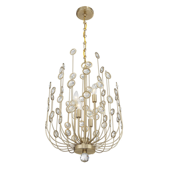 Savoy House - 1-3597-4-127 - Four Light Chandelier - Irina - Noble Brass