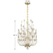 Savoy House - 1-3597-4-127 - Four Light Chandelier - Irina - Noble Brass