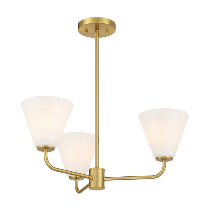 Savoy House - 1-4013-3-322 - Three Light Chandelier - Blair - Warm Brass