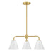 Savoy House - 1-4013-3-322 - Three Light Chandelier - Blair - Warm Brass