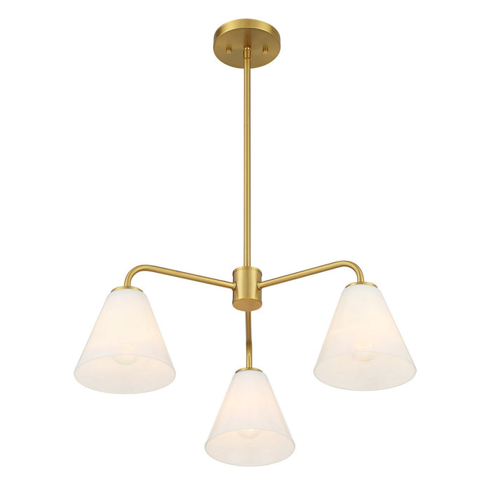 Savoy House - 1-4013-3-322 - Three Light Chandelier - Blair - Warm Brass
