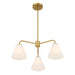 Savoy House - 1-4013-3-322 - Three Light Chandelier - Blair - Warm Brass