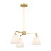 Savoy House - 1-4013-3-322 - Three Light Chandelier - Blair - Warm Brass