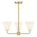 Savoy House - 1-4013-3-322 - Three Light Chandelier - Blair - Warm Brass