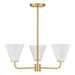 Savoy House - 1-4013-3-322 - Three Light Chandelier - Blair - Warm Brass