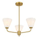 Savoy House - 1-4013-3-322 - Three Light Chandelier - Blair - Warm Brass