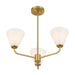 Savoy House - 1-4013-3-322 - Three Light Chandelier - Blair - Warm Brass