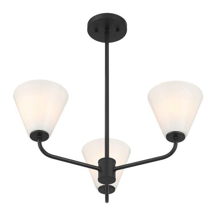 Savoy House - 1-4013-3-89 - Three Light Chandelier - Blair - Matte Black