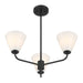 Savoy House - 1-4013-3-89 - Three Light Chandelier - Blair - Matte Black