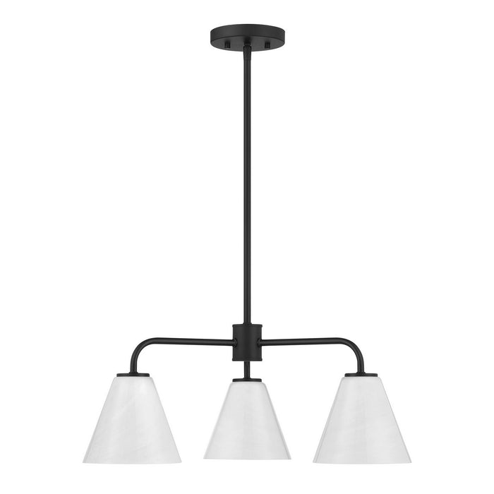 Savoy House - 1-4013-3-89 - Three Light Chandelier - Blair - Matte Black