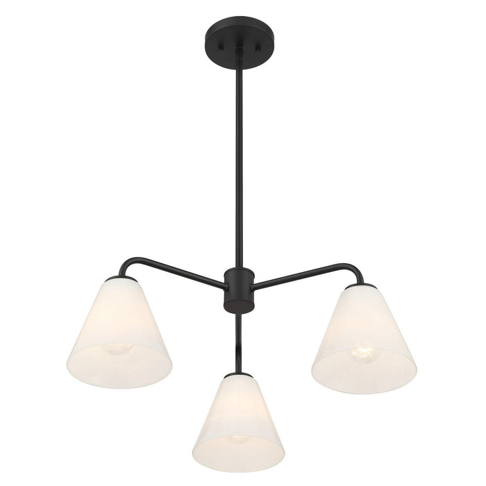 Savoy House - 1-4013-3-89 - Three Light Chandelier - Blair - Matte Black