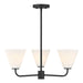 Savoy House - 1-4013-3-89 - Three Light Chandelier - Blair - Matte Black