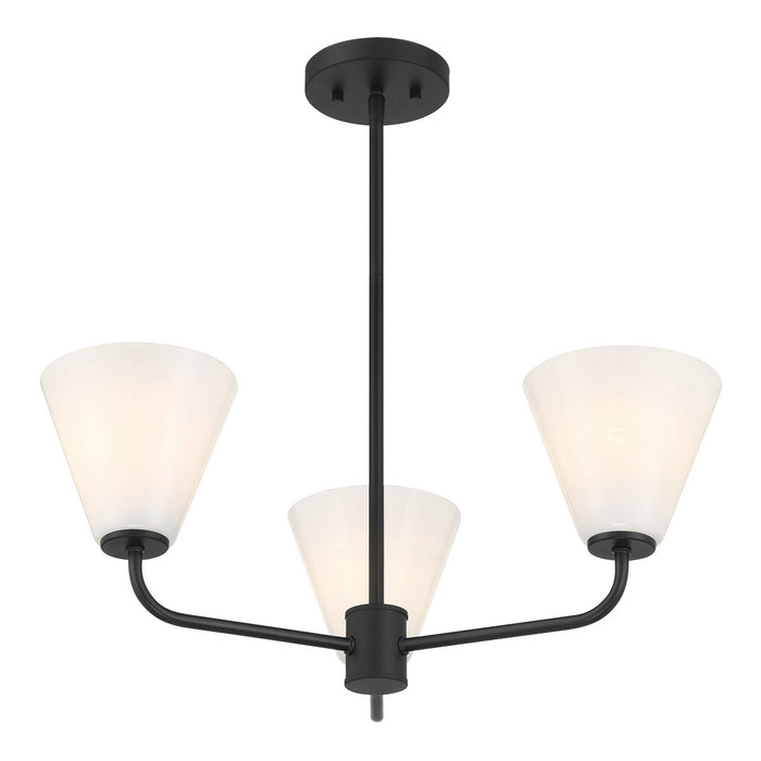 Savoy House - 1-4013-3-89 - Three Light Chandelier - Blair - Matte Black