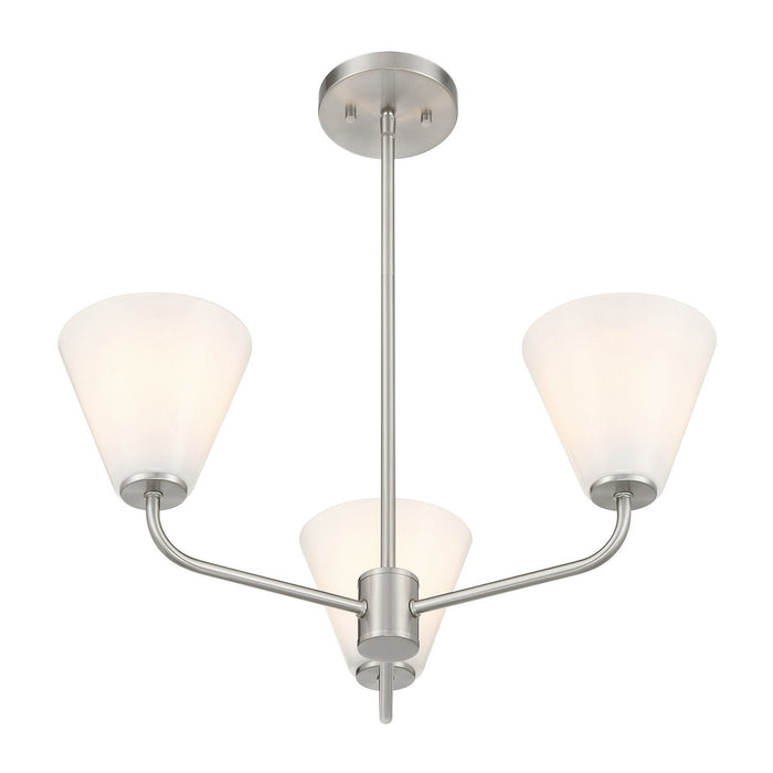 Savoy House - 1-4013-3-SN - Three Light Chandelier - Blair - Satin Nickel
