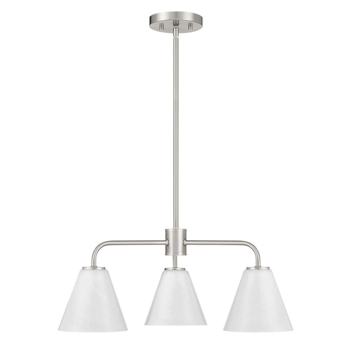 Savoy House - 1-4013-3-SN - Three Light Chandelier - Blair - Satin Nickel