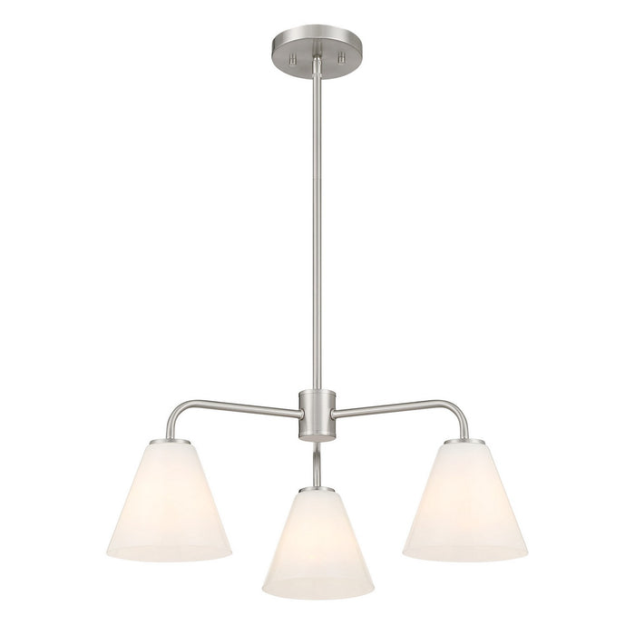 Savoy House - 1-4013-3-SN - Three Light Chandelier - Blair - Satin Nickel