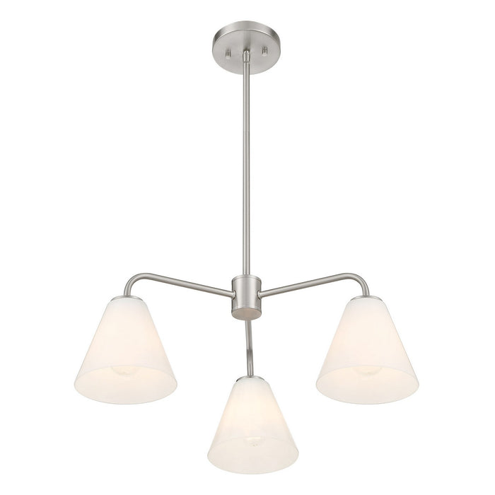 Savoy House - 1-4013-3-SN - Three Light Chandelier - Blair - Satin Nickel
