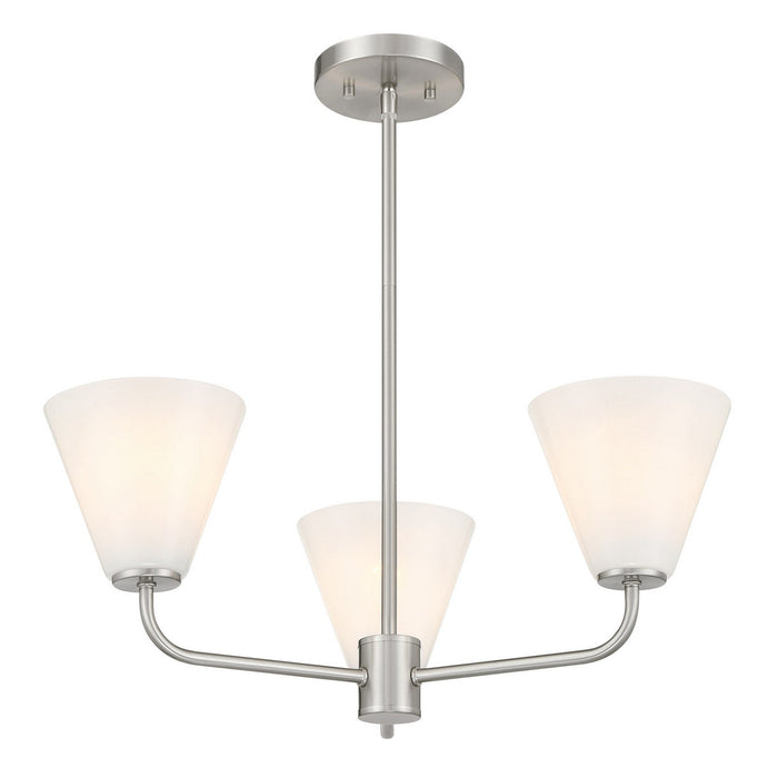 Savoy House - 1-4013-3-SN - Three Light Chandelier - Blair - Satin Nickel