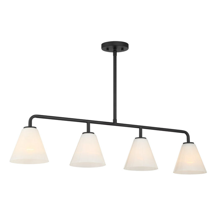 Savoy House - 1-4014-4-89 - Four Light Linear Chandelier - Blair - Matte Black