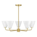 Savoy House - 1-4015-5-322 - Five Light Chandelier - Blair - Warm Brass