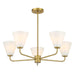 Savoy House - 1-4015-5-322 - Five Light Chandelier - Blair - Warm Brass