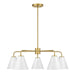 Savoy House - 1-4015-5-322 - Five Light Chandelier - Blair - Warm Brass