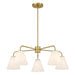 Savoy House - 1-4015-5-322 - Five Light Chandelier - Blair - Warm Brass