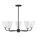 Savoy House - 1-4015-5-89 - Five Light Chandelier - Blair - Matte Black