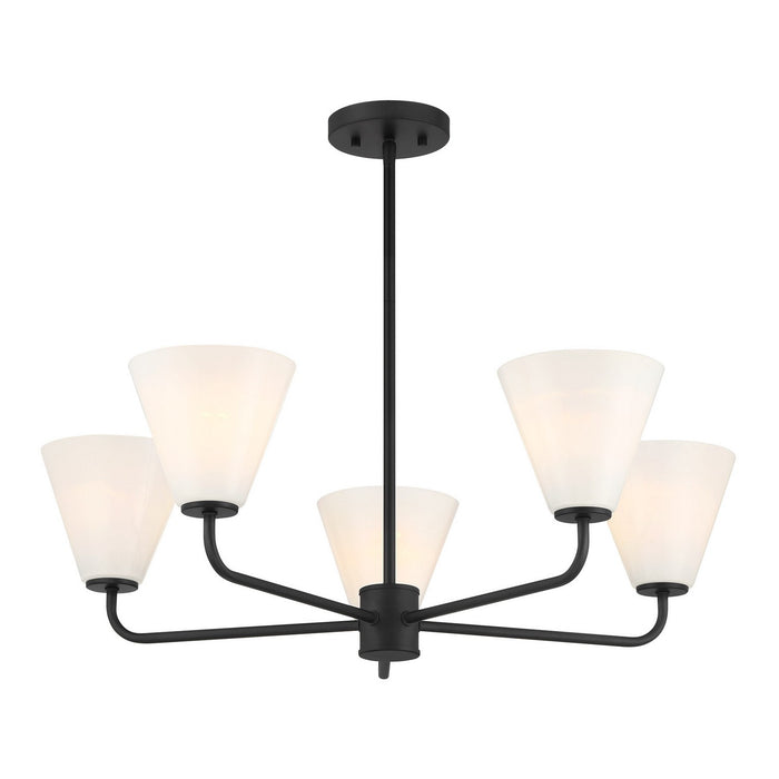Savoy House - 1-4015-5-89 - Five Light Chandelier - Blair - Matte Black