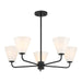 Savoy House - 1-4015-5-89 - Five Light Chandelier - Blair - Matte Black