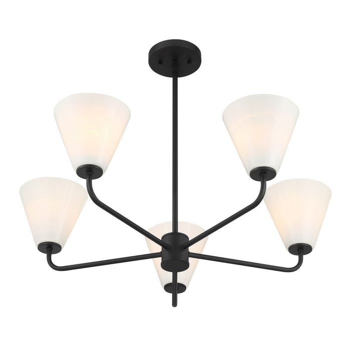 Savoy House - 1-4015-5-89 - Five Light Chandelier - Blair - Matte Black