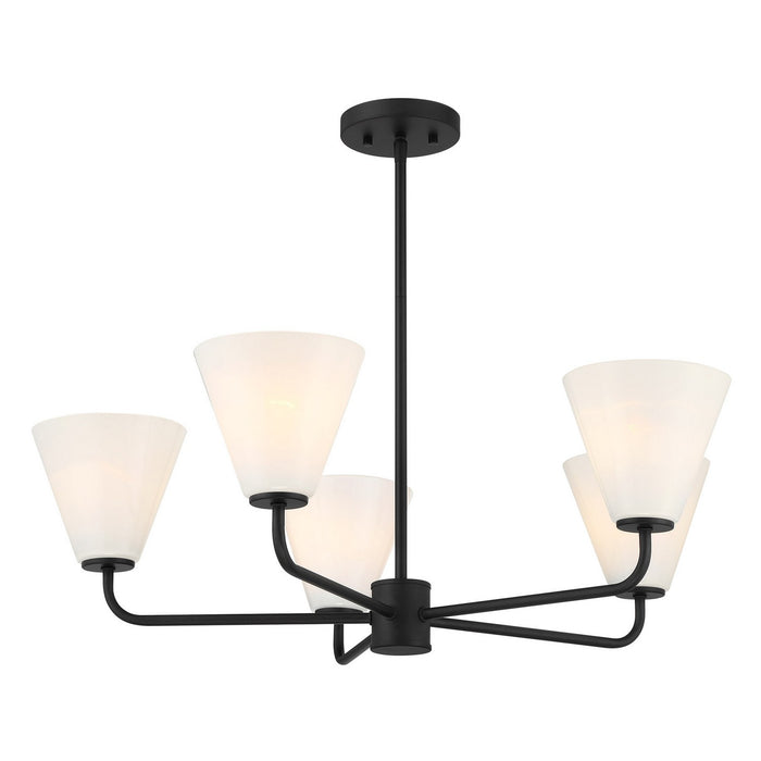 Savoy House - 1-4015-5-89 - Five Light Chandelier - Blair - Matte Black